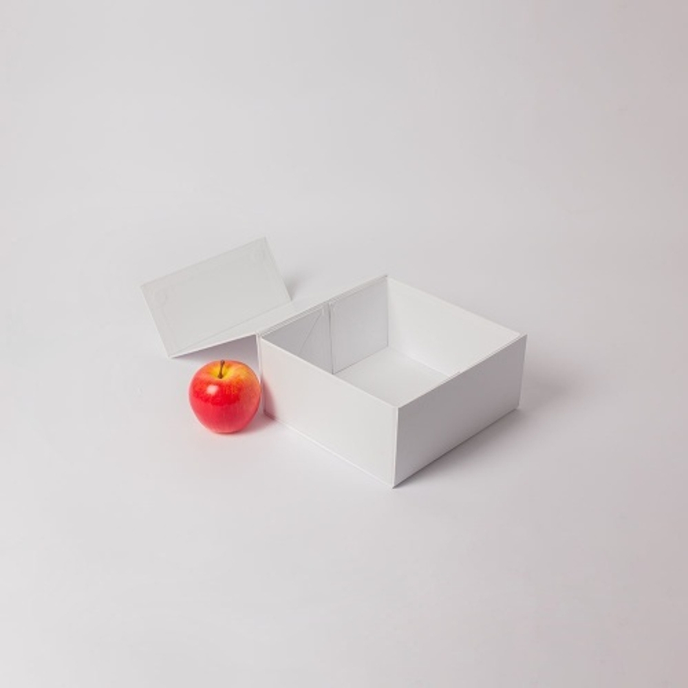 Коробка самосборная на магнитах 21х10х20, белый, меловка