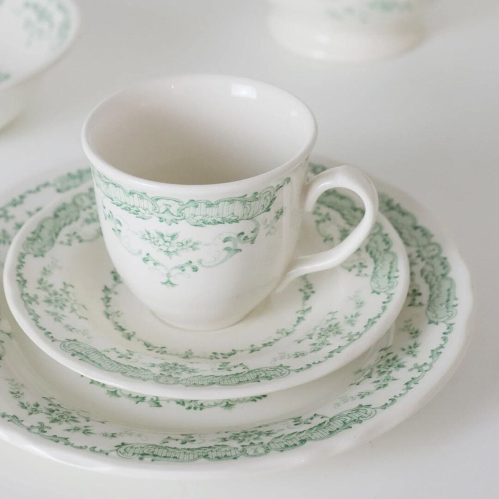 Чайная чашка с блюдцем Bitossi Home Sage Rose