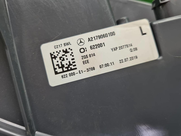 Фонарь левый внешний Mercedes S C217 (2013-2017)