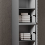 Шкаф-пенал Sancos Folk подвесной, Ergraut soft 350х350х1650 мм