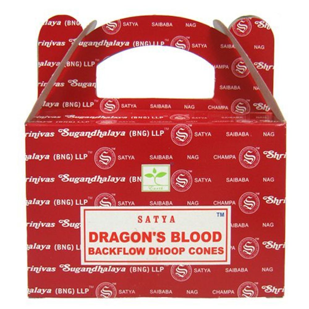 Satya Nag Champa Dragons Blood Благовоние-конус Кровь Дракона пуля (стелющиеся)