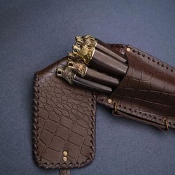 Подарочный набор шампуров "Волки"