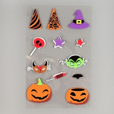 Набор наклеек из EVA «Хэллоуин», 12 шт.