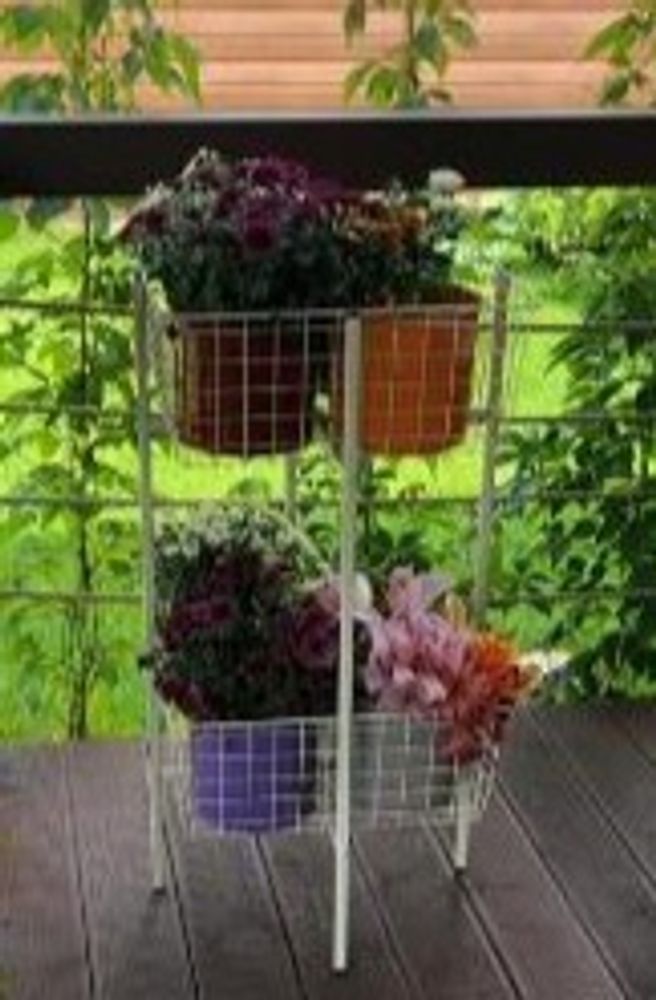 Этажерка для цветов с корзинами