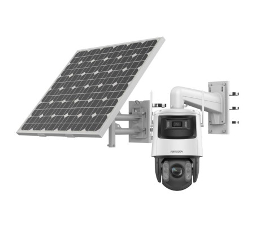 DS-2SE7C432IWG-K/4G/14(F0) TandemVu солнечная Smart 4G IP-камера 4Мп панорамный + 4Мп поворотный канал Hikvision