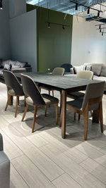 Стол обеденный Ist Casa раскладной Палермо, 140(200)х90х76 см, черный мрамор