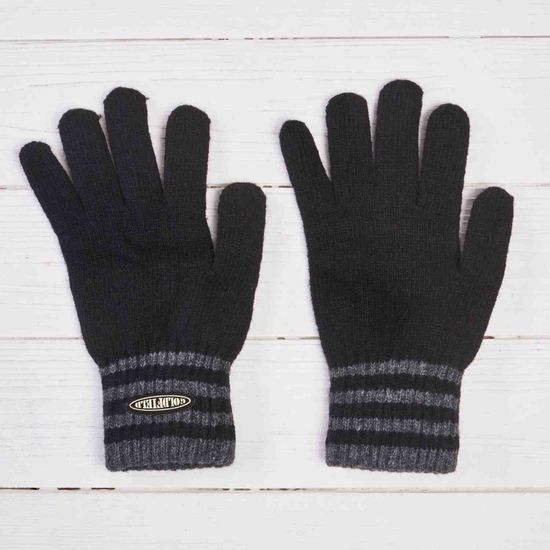 Перчатки спортивные, одинарные (чёрн)