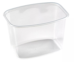 Одноразовые контейнеры 750мл 138х102х90мм ПП без крышки, прозр. (100/1000)