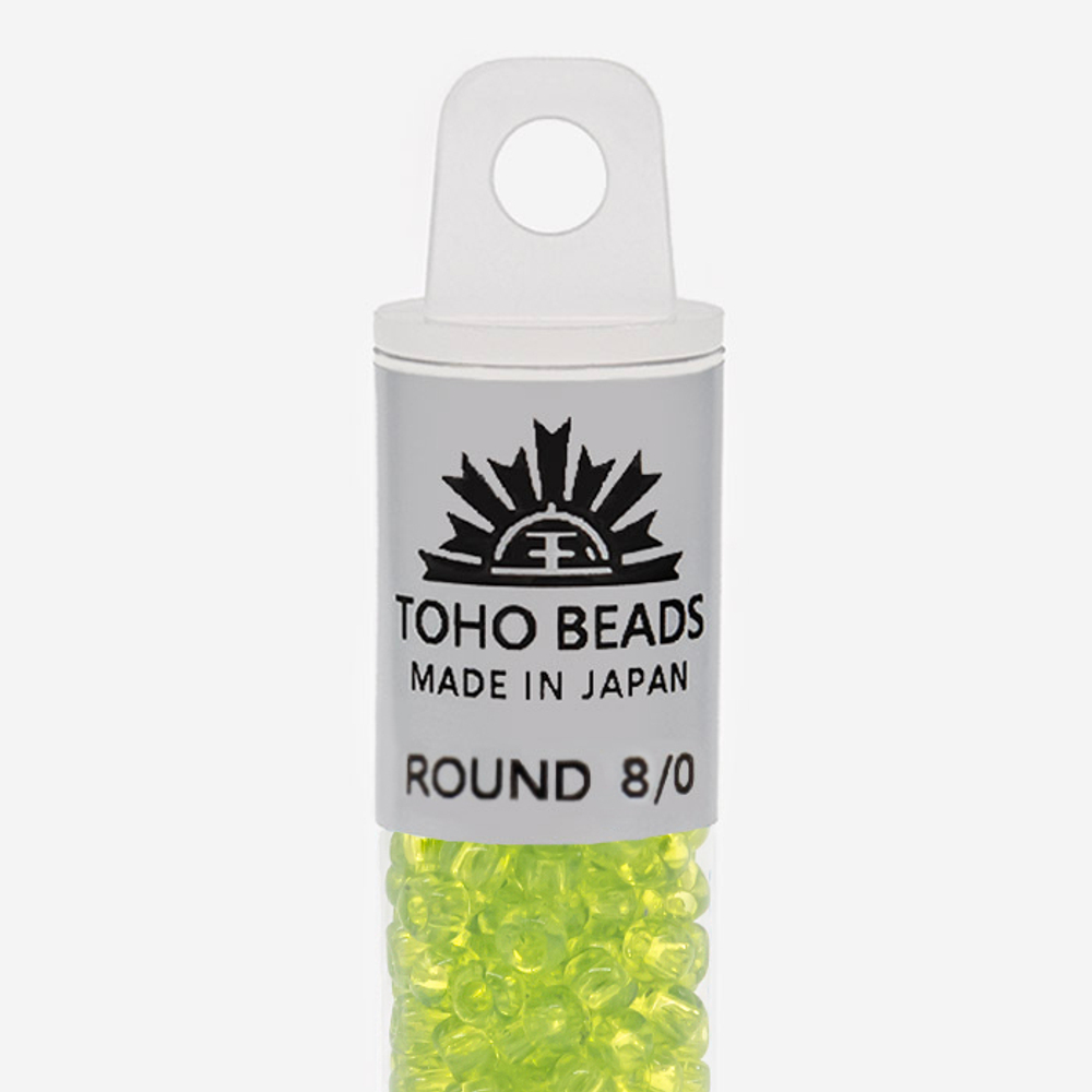 Японский бисер TOHO Round 8/0 (№4), прозрачный