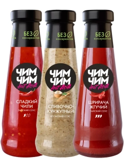 Сладкий Чили, Сливочно-Кунжутный, Шричача 210 г * 3 шт
