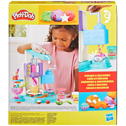 Play-Doh - Ciastolina Леденцовая Лавка Радужные витые мороженое + аксессуары G0028