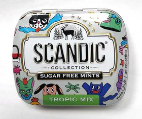 Конфеты SCANDIC без сахара со вкусом "Тропический микс" 14 гр