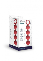 Анальная цепочка силиконовая Appulse (бордовый) (Цвет: бордовый)