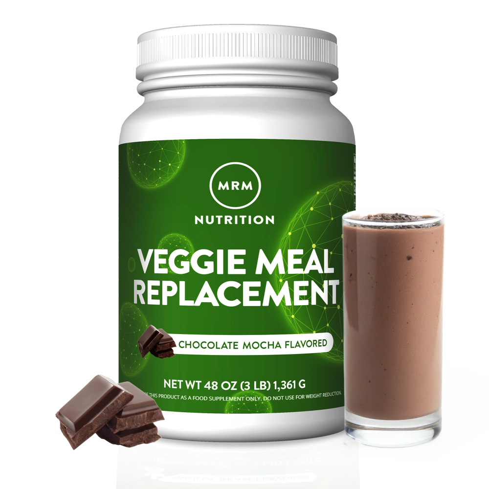 MRM Nutrition, растительный заменитель пищи, со вкусом шоколада и мокко, 1361 г (3 фунта)