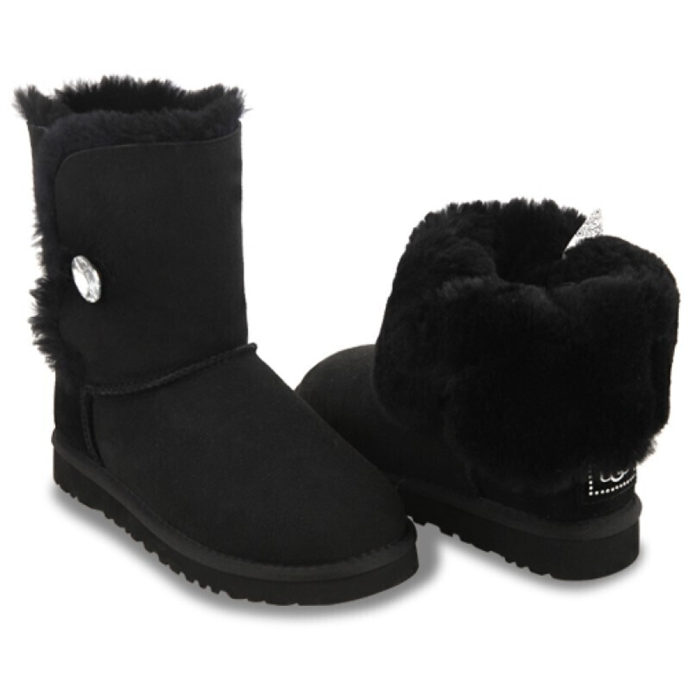 Угги Bailey Button Bling Black