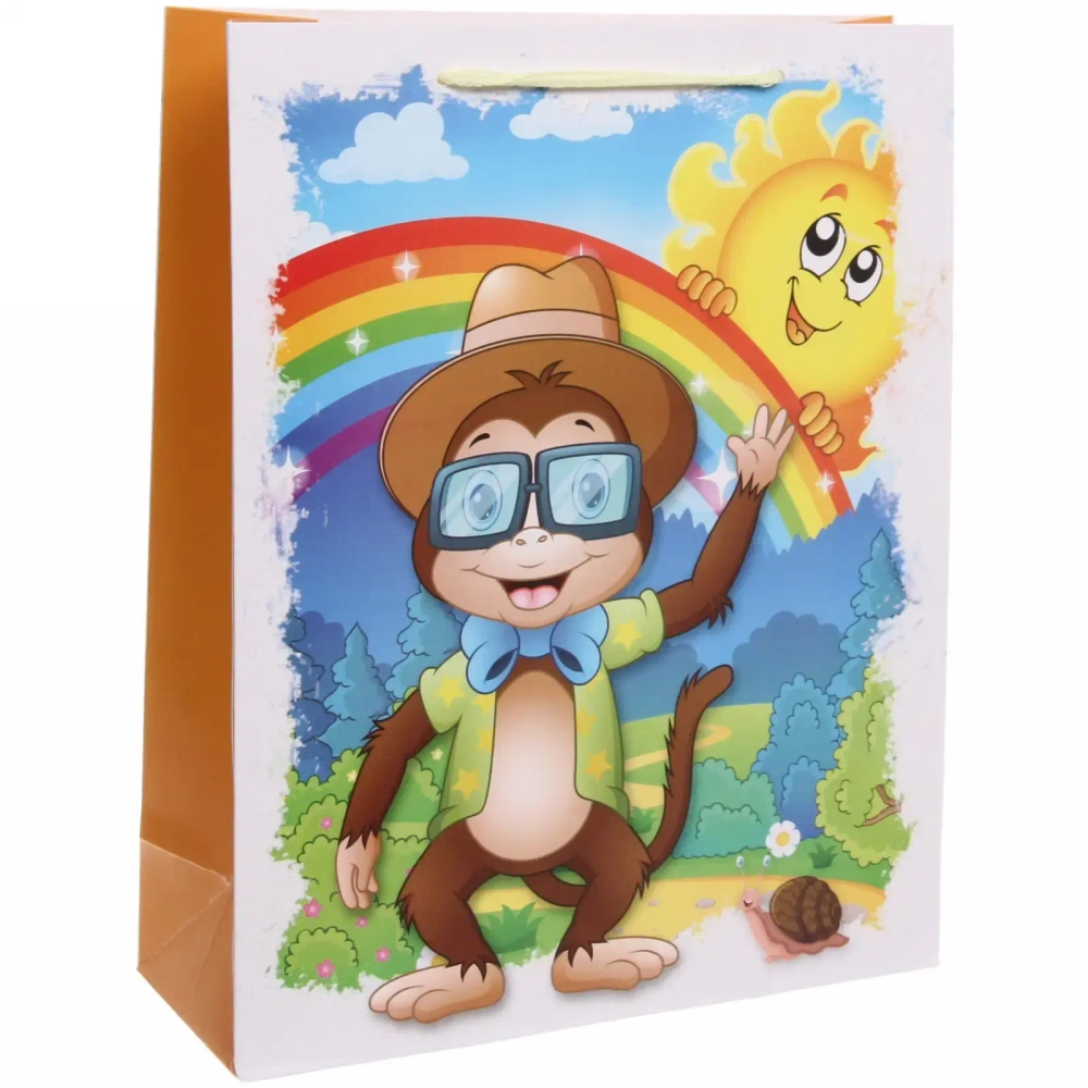 Пакет подарочный «Мультяшки» 26*32*10 см