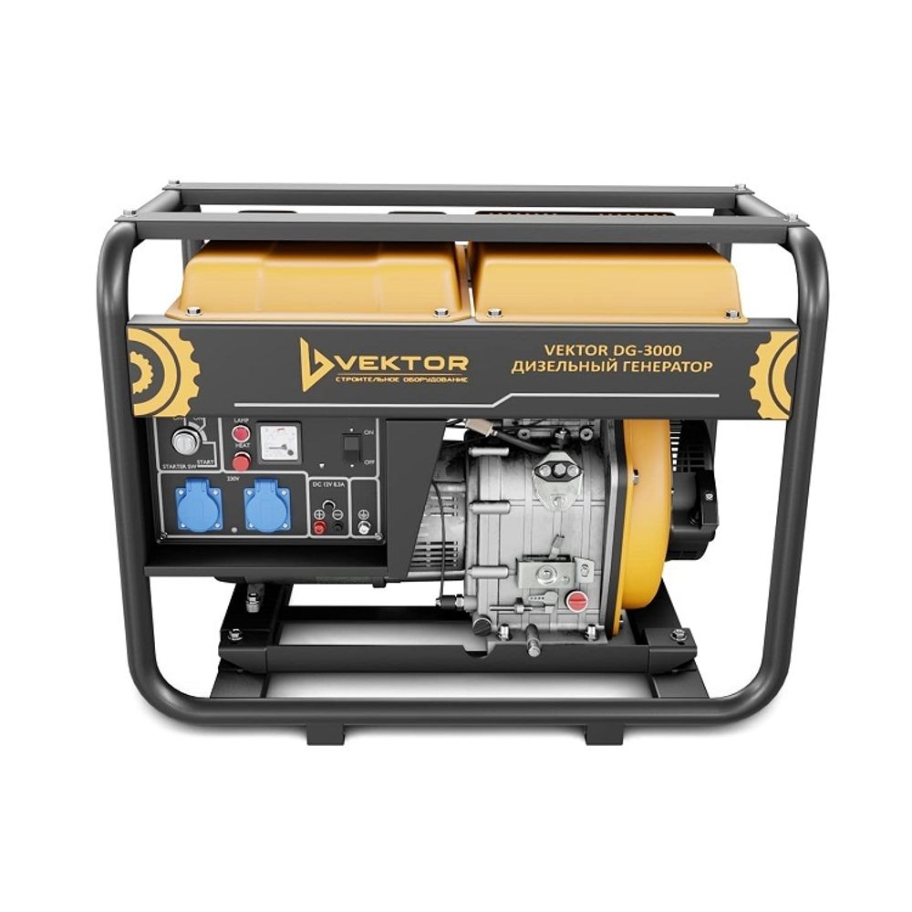 Дизельный генератор Vektor DG-3000 - [2.8 кВт / 220V]