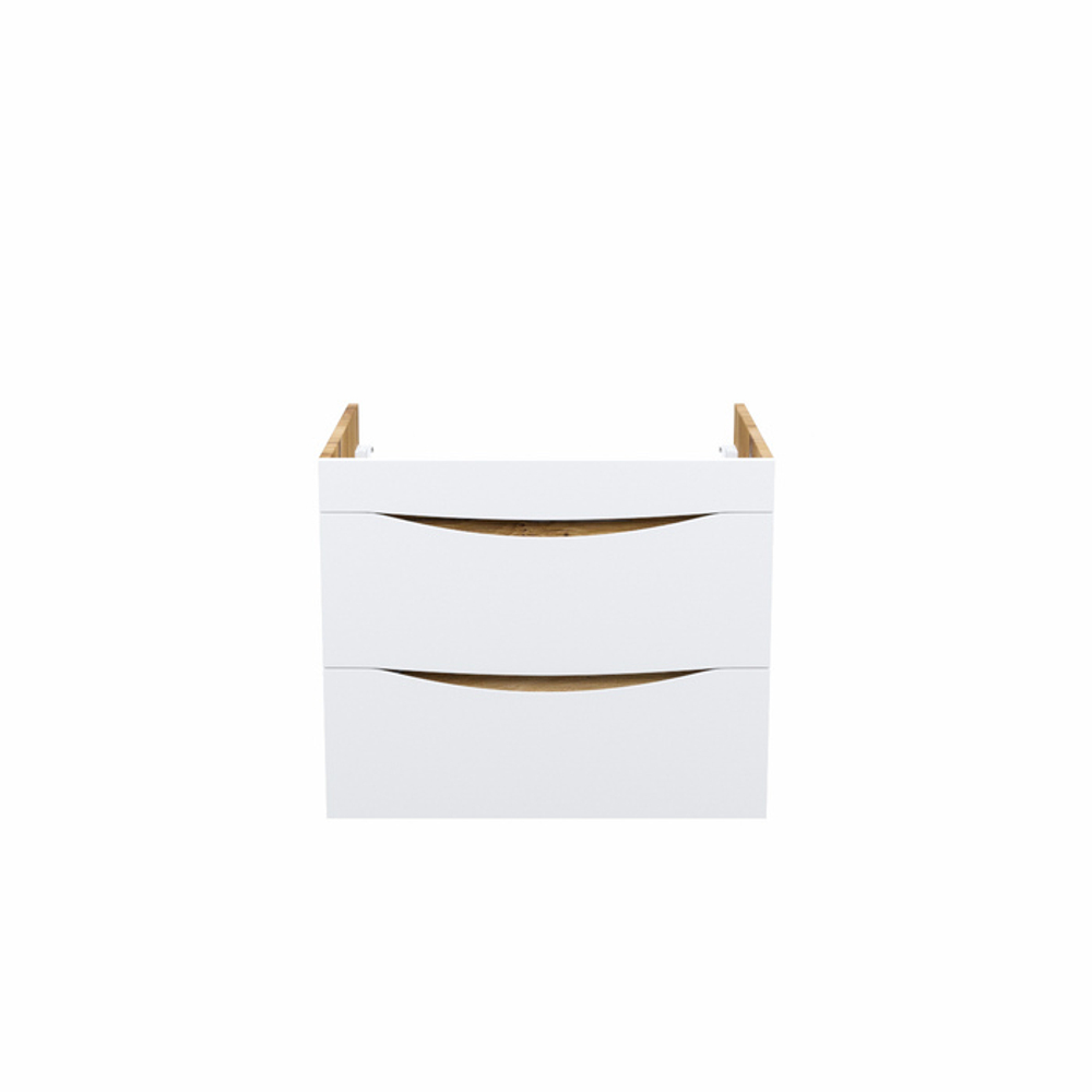 Тумба подвесная IDDIS Cloud, 60 см, белая/золотистый дуб, CLO60Y0i95