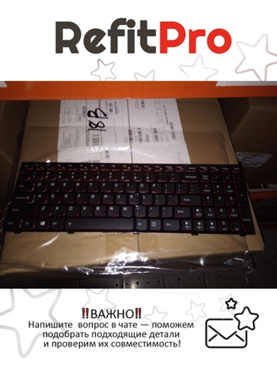 Клавиатура для Ноутбука Lenovo Y510p анлийская, черная, Windows 8 (25205518)