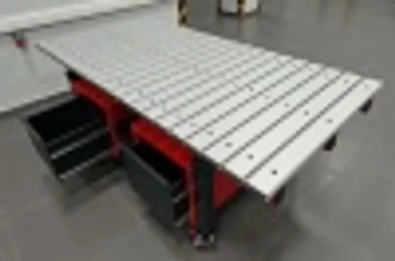 Сборочно-сварочный стол c выдвижными ящиками, СЛОТ-СТОЛ