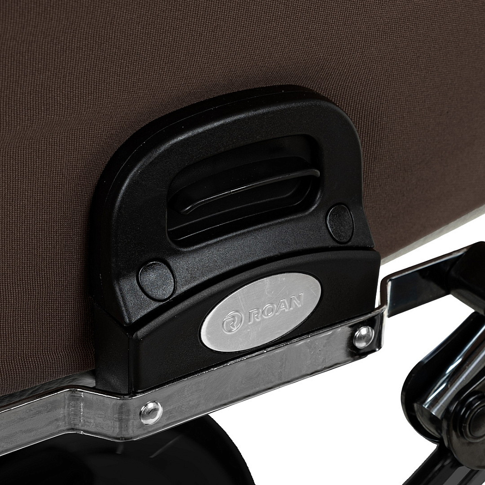 Детская коляска люлька Roan Bass Next Classic d12 2.0 1 в 1 BNC/73/1 Turkish Coffe/Black/руч.Cappuccino