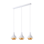 Подвесной светильник 3x40Вт E27, металл, белый/золото