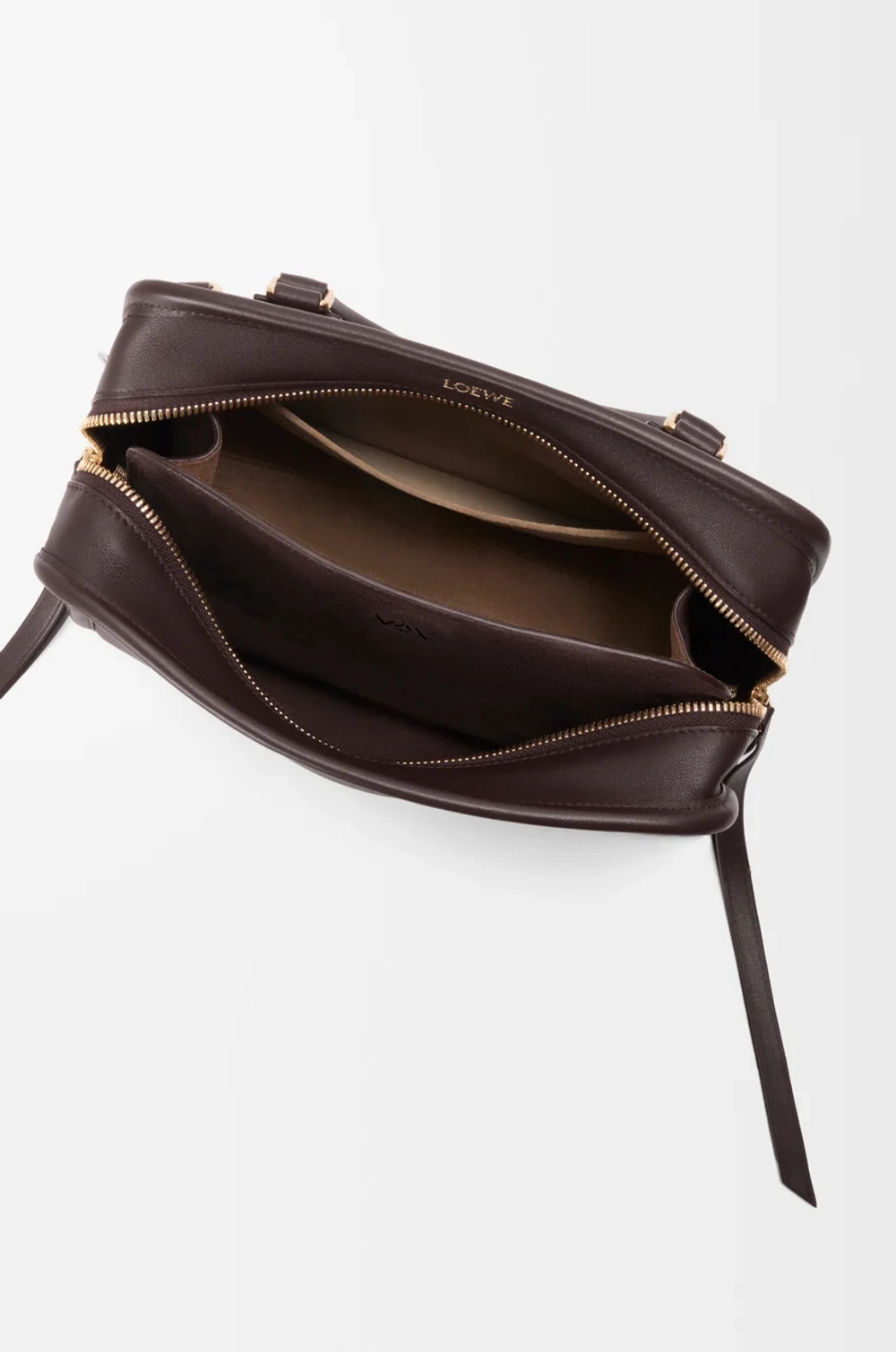 Loewe Маленькая сумка Amazona 180 из мягкой телячьей кожи, темно-каштановый