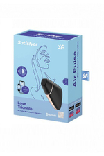 Вакуумно-волновой вибростимулятор Satisfyer Love Triangle (синхронизируется со смартфоном) (Цвет: черный)