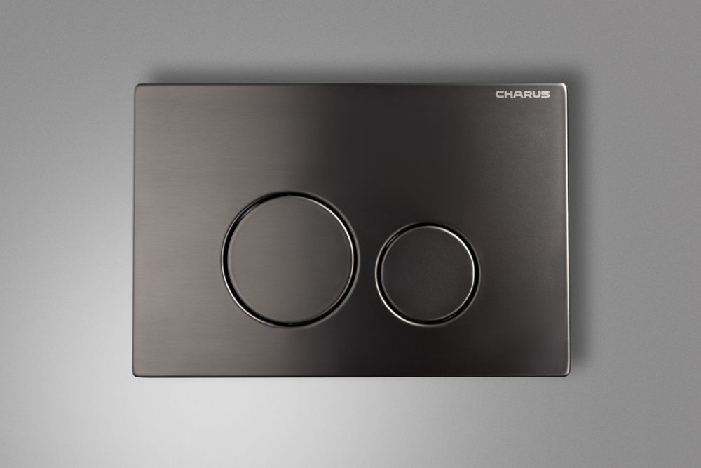 Клавиша для инсталляции CHARUS Robusto FP.330.GNM.05, оружейная сталь