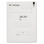 Папка-обложка inФОРМАТ ДЕЛО А4 белый немелов. картон 400 г/м2