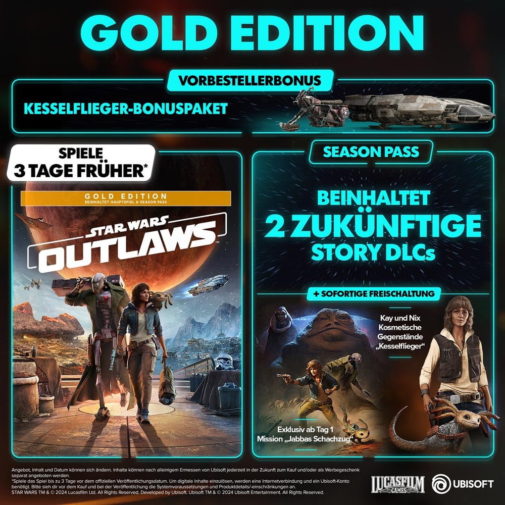Игра Star Wars Outlaws Gold Edition (Английская версия) для Nintendo Switch 2