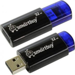 Флеш-накопитель USB  32GB  Smart Buy  Click синий