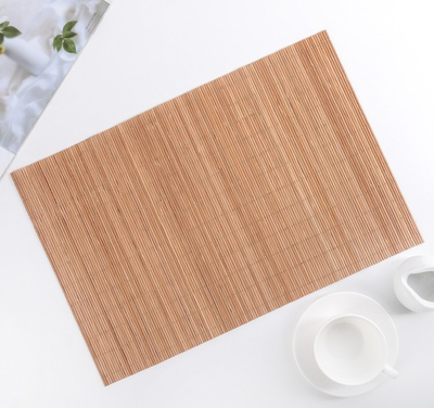 Салфетка сервировочная на стол Гладь, 42×30 см, цвет бежевый