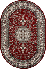 Ковер D411 - RED - Овал - коллекция GAVANA размер 80*150 см