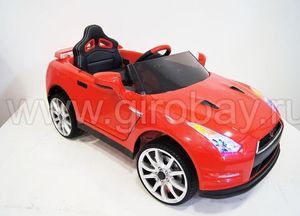 Детский электромобиль River Toys Nissan GTR X333XX красный
