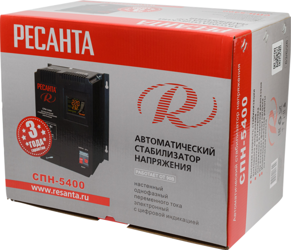 Стабилизатор напряжения РЕСАНТА СПН-5400