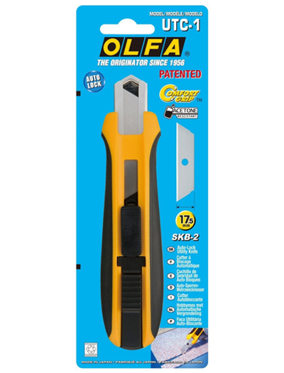 OLFA UTC-1, 17.5 мм, двухкомпонентный корпус, нож с трапециевидным лезвием (OL-UTC-1)