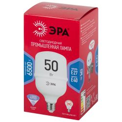 Лампа светодиодная ЭРА RED LINE LED POWER T100-50W-6500-E27/E40 R E27/E40 R 50 Вт колокол холодный белый свет | Лампы cветодиодные POWER