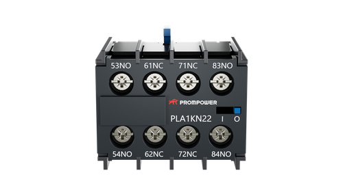 Блок всп. контактов Prompower PLA1KN22 серии Pulse, фронт. монтажа для серии PLC1-K, 2НО+2НЗ