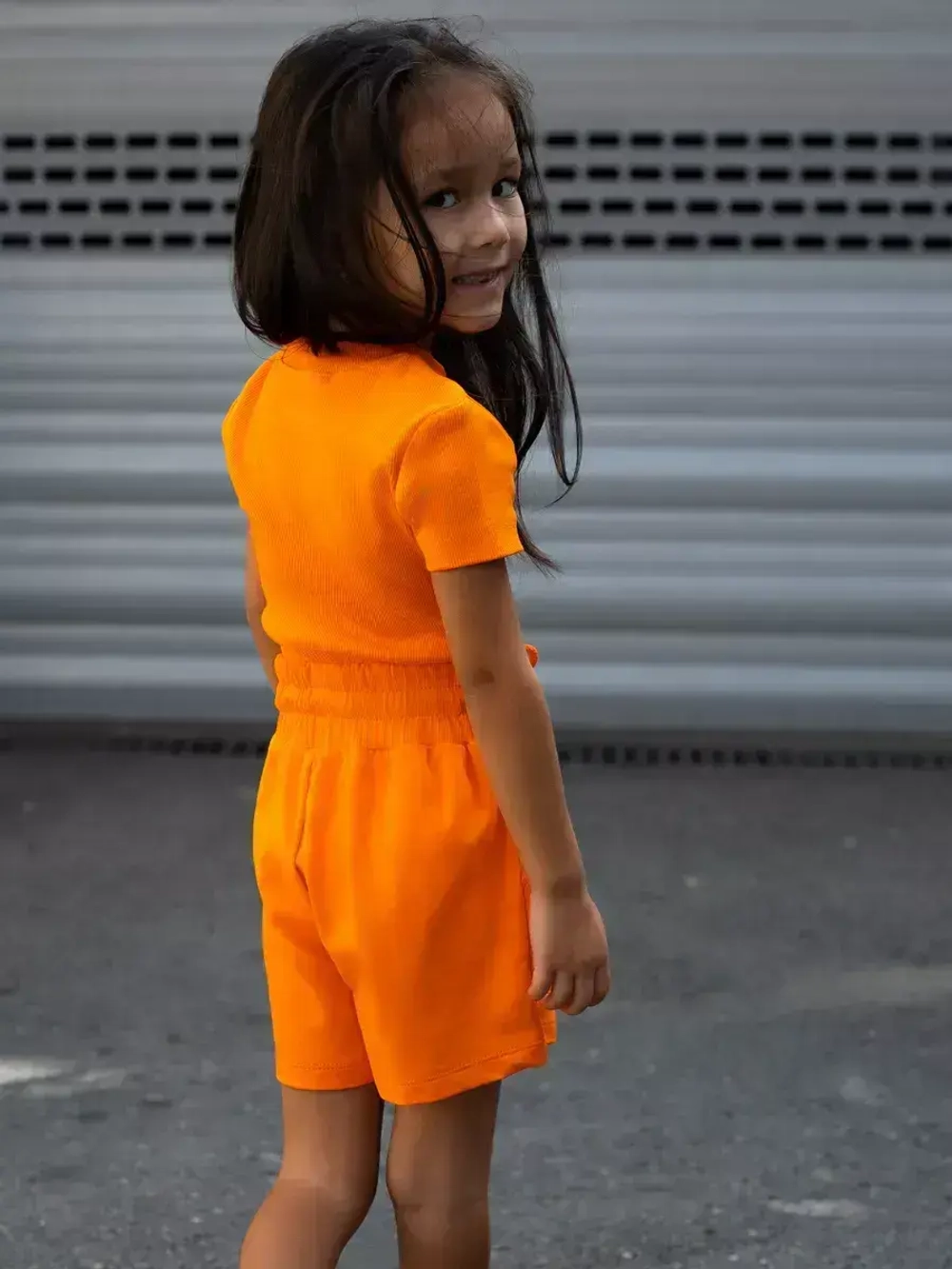 Костюм для девочки, футболка и шорты