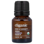 Cliganic, Органическое эфирное масло лаванды, 10 мл (0,34 жидк. Унции)