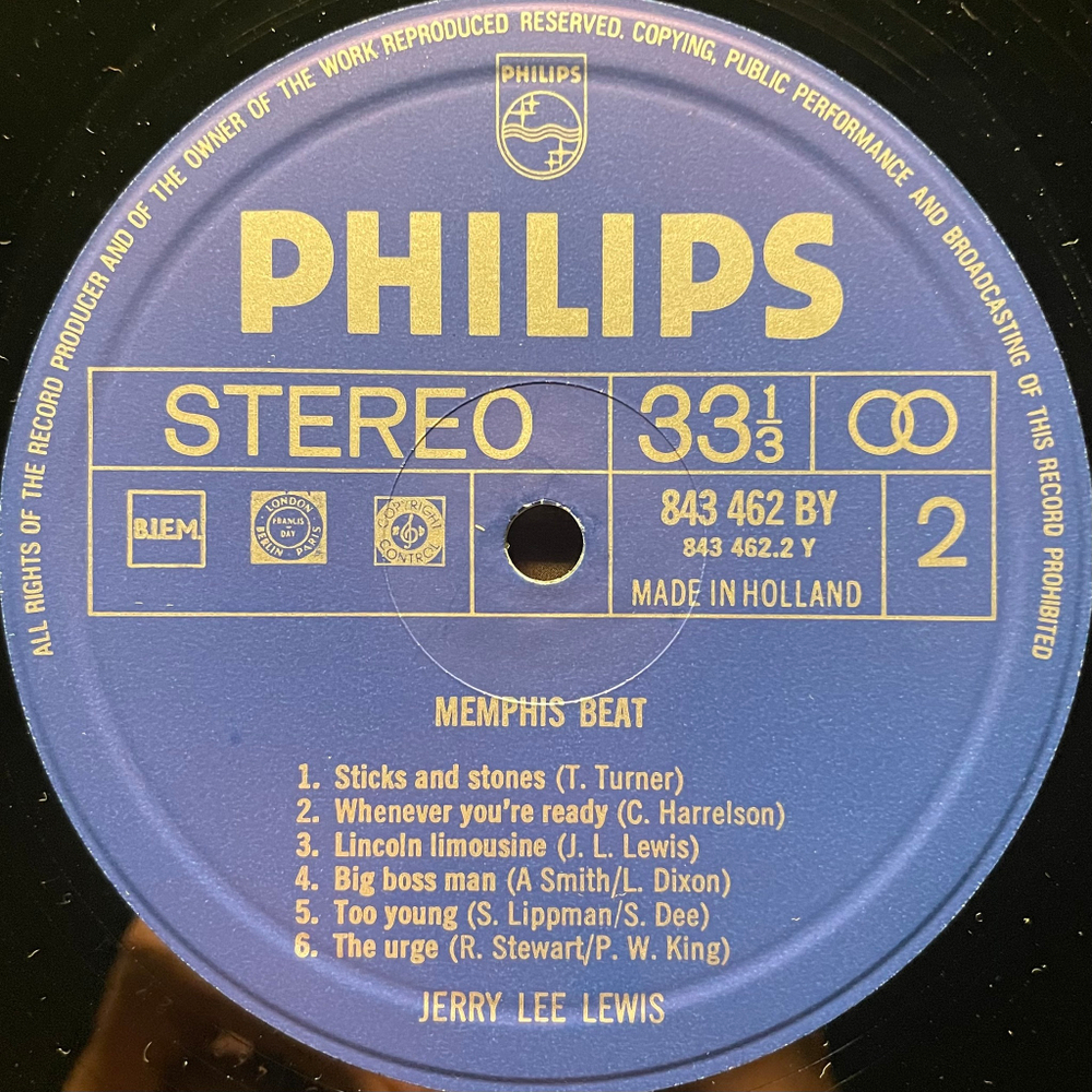 Jerry Lee Lewis – Memphis Beat (Голландия 1966г.)