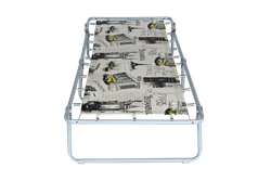 Кровать раскладная Юниор жесткая арт.С89/89 (цвет ткани бежевый рис.город (4 шт. в уп.)