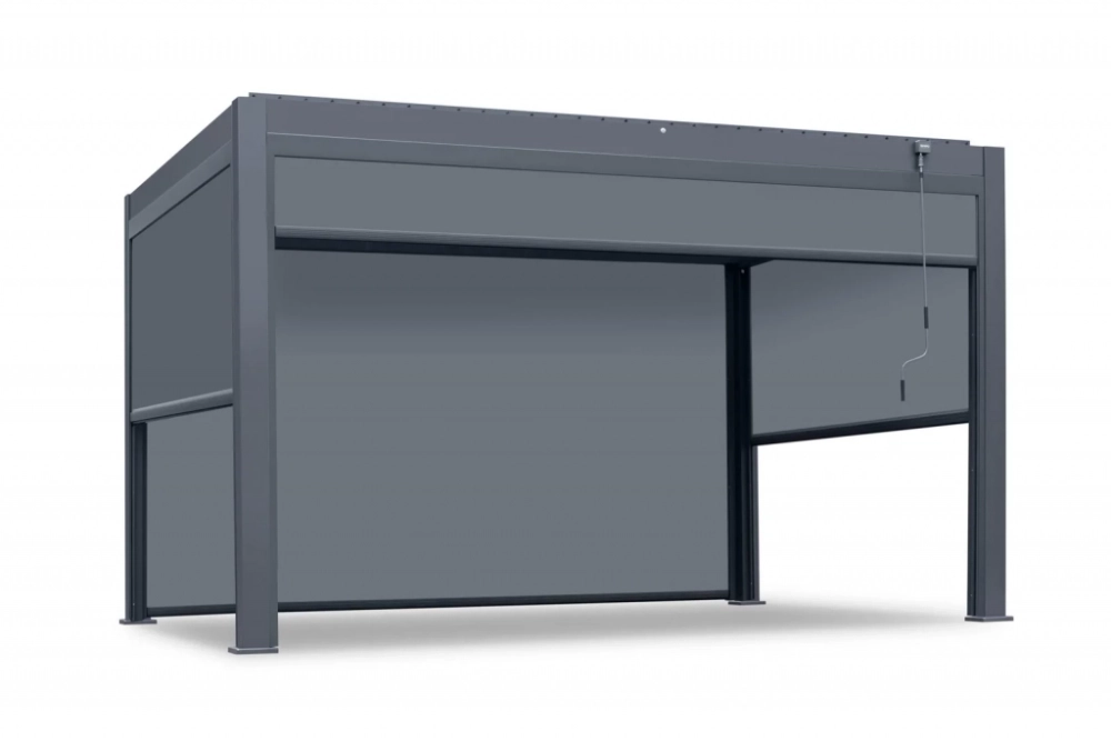 Экран текстиленовый для перголы 3 м Tagliamento Pergola 150 Series, темно-серый