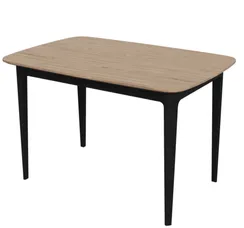 Стол обеденный Tammi 120*80 см (натуральный дуб, черный)