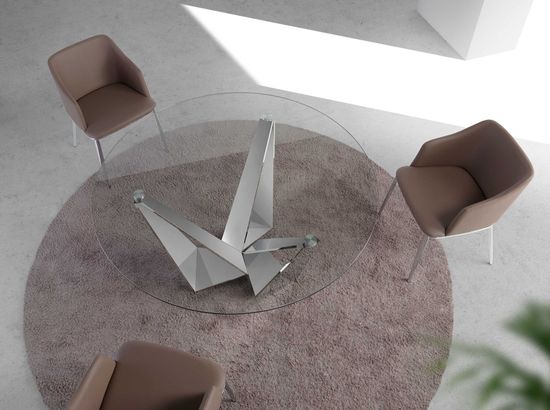 Круглый обеденный стол CT2061R /1042 стеклянный Ø150 Испания 