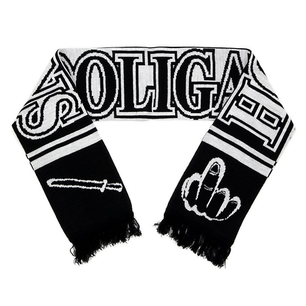 Шарф Hooligans вязаный