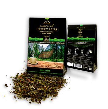 Чай "Запах Тайги" (насыщает кислородом) - ручной сбор целебных трав, 100 гр