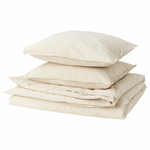 Комплект постельного белья IKEA BERGPALM (БЕРГПАЛМ), Двуспальный, Бежевый, 240x220, 50x80 см