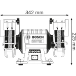 Точило с двумя шлифкругами GBG 60-20 Professional BOSCH 060127A300